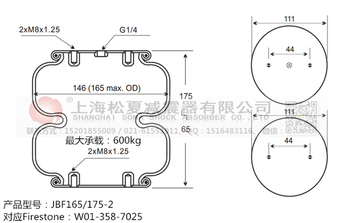 JBF165/175-2橡膠<a href='http://njcmzzs.cn/' target='_blank'><u>空氣彈簧</u></a>