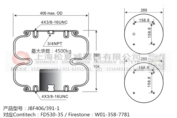 JBF406/391-2橡膠<a href='http://njcmzzs.cn/' target='_blank'><u>空氣彈簧</u></a>